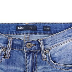 BKE Jake Mens Jeans Size 31x32 Medium Wash Straight Leg Denim Pants Nice Fade